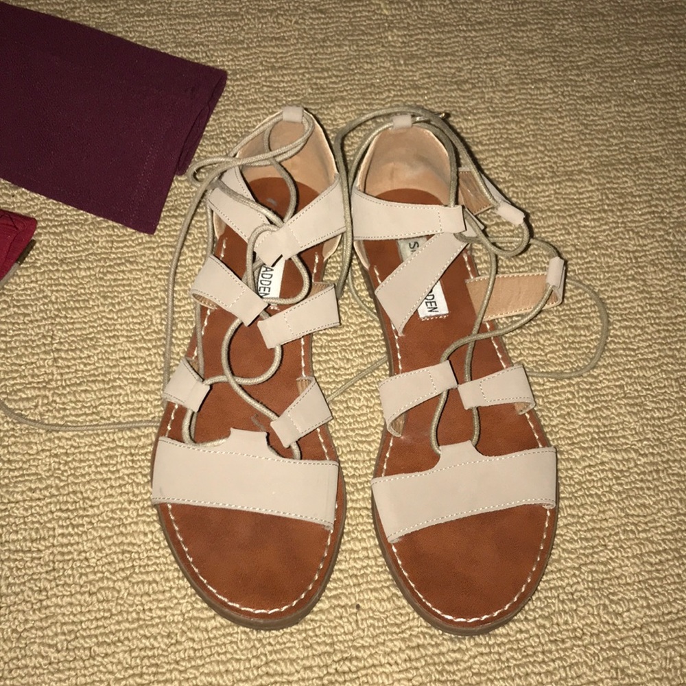 Steve Madden Brown Lace up sandals